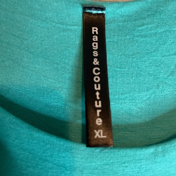 Rags & Coutures Sleeveless Summer Teal Maxi Dress. XL - Picture 3 of 3